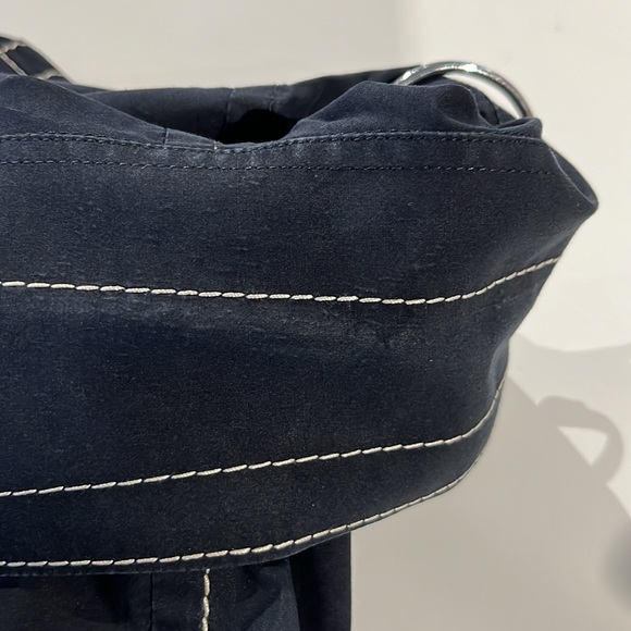 Prada SS/15 Navy Topstitched Buttoned Short-Sleeve Shirt - Picture 7 of 13